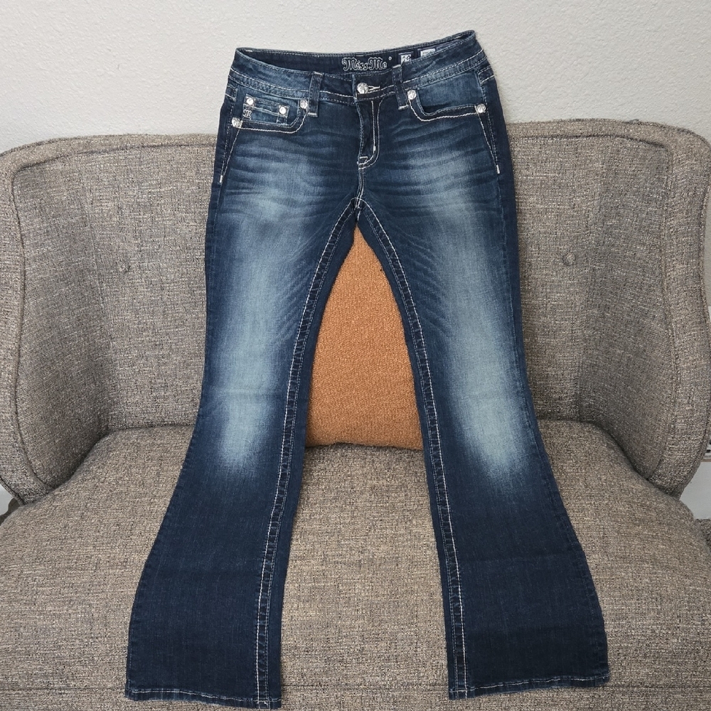 Miss Me Dark Blue Flare Jeans